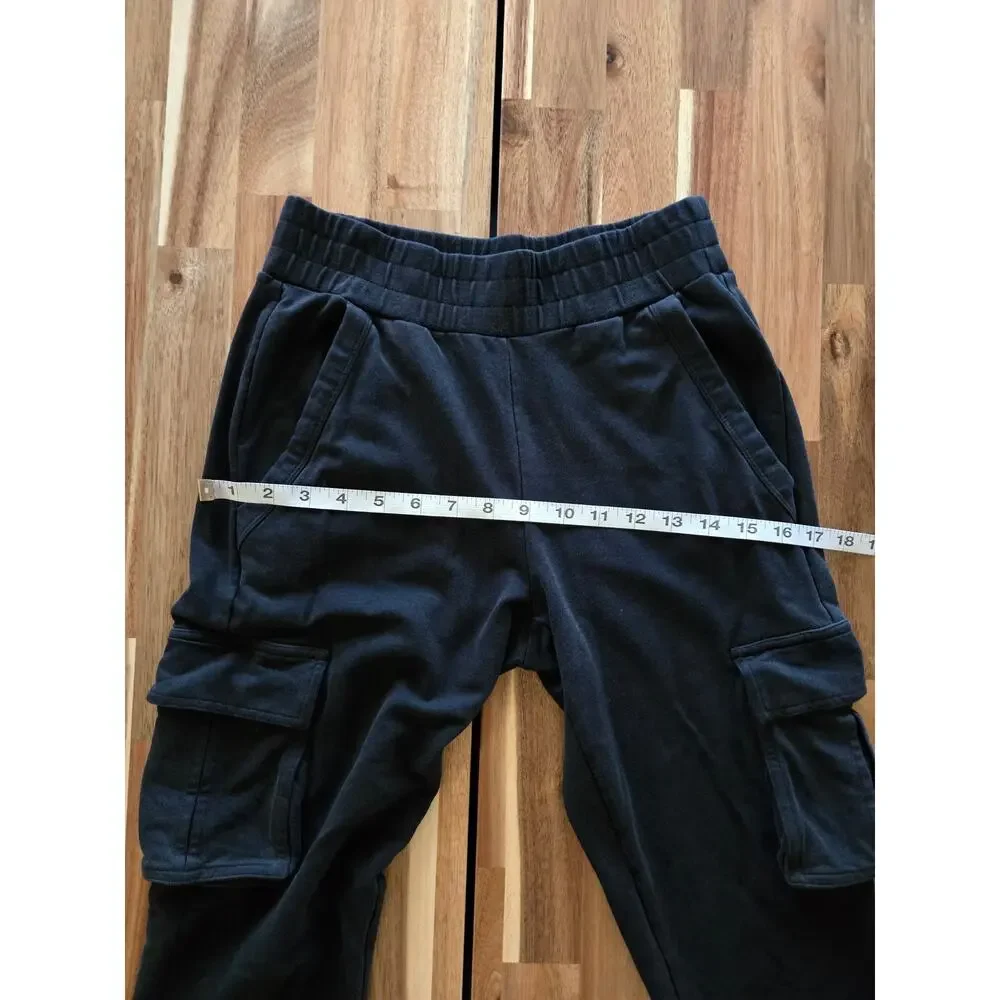 Activewear Alo 7/8 High Waist Cargo Sweatpants XS Black Athleisure Workout Gym